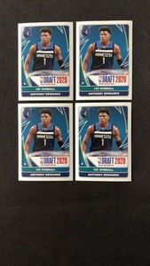 4x Anthony Edwards 2020-21 PANINI STICKER EUROPE EDITION ROOKIE RC  EUROPEAN ..