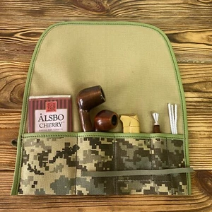 Organizador de rollos de pipa de tabaco de lona para fumar pipas y accesorios - Imagen 1 de 5