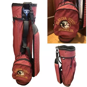 🔥 Vintage FLORIDA STATE Miller Golf Cart Bag Logo 4-Way Single Shoulder Strap - Picture 1 of 19