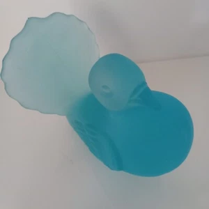 WESTMORELAND, "POUTING PIGEON" FIGURINE, Frosted Blue Mist, 3.5" VINTAGE - Picture 1 of 9