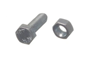 New 200 X Hex Bolts Set Screw 4.8 Grade M8 25mm BZP Zinc Plated  - Onestopdiy - - Picture 1 of 1