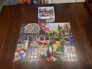 Nancy Wernersbach Gardening Scene 300 P Puzzle Hasbro Complete EZ Grasp - Picture 1 of 10