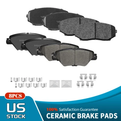 Front & Rear Ceramic Disc Brake Pads For 2016 2017 2018 2019 - 2022 Mazda CX-9 - Image 1 of 4