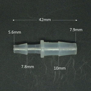 LOT10 5/16"-7/32" Barbed Reducing Fish Tank Silicon Tube Pipe Plastic Fitting - Picture 1 of 1