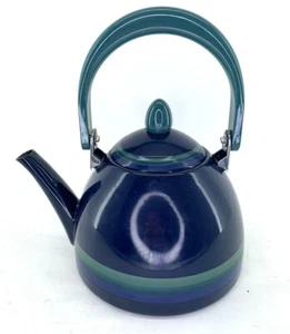 Blue, Green 5" X 7" 6 Cup Teapot and Lid - Picture 1 of 8