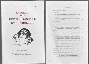 L OISEAU ET LA REVUE FRANCAISE D'ORNITHOLOGIE . volume 48, 1978 N° 1 - Bild 1 von 1