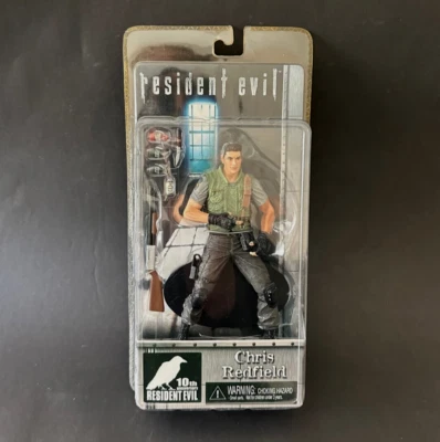 Resident Evil 10th Anniversary Serie 1 Chris Redfield Figure 17cm NECA - Immagine 1 di 4