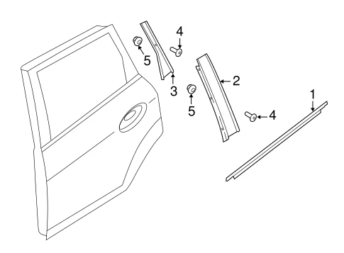 Nuevo OEM Ford C-Max Front Driver Side Weatherstrip AM5Z-5825861-C Foto 1 de 1