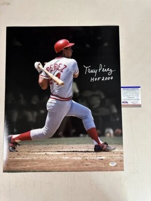 Tony Perez signed HOF 2000 autographed Cincinnati Reds 16x20 Photo PSA/DNA - Image 1 of 3