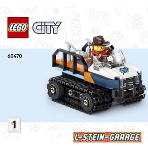 LEGO® City Eisenbahn aus Set 60470 Kettenfahrzeug, Schneetraktor mit 1 Figur NEU - Bild 1 von 1
