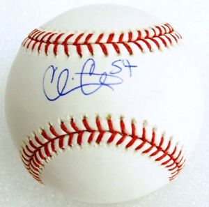 Chris Carter  New York Mets Boston Red Sox Signed MLB Baseball