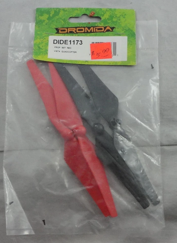 Dromida Vista FPV Drone Quadcopter 6.25" Red/Black Propeller Set DIDE1173 - Image 1 of 1