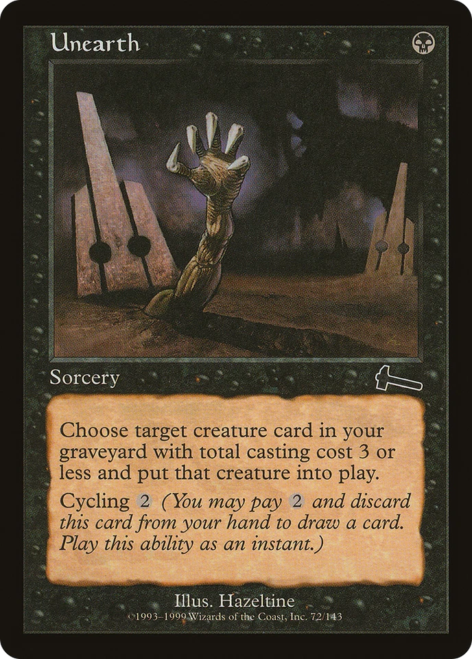 Unearth #72 (HP) Urza's Legacy ULG Magic MTG - Image 1 of 1