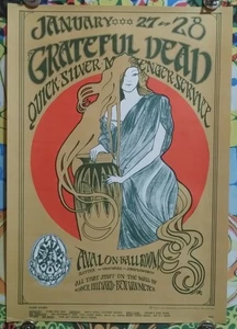 GratefuL Dead QuickSiLVer FD45-2 AVaLon BaLLrOOm  PoSter - Picture 1 of 10