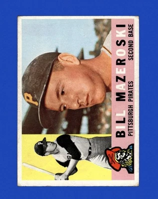 1960 Topps Set-Break #55 Bill Mazeroski en muy buen estado-en muy buen estado *GMCARDS* Foto 1 de 2