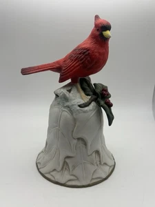 Avon 2000 Cardinal and Flower Collectable Ceramic Bell - Picture 1 of 6