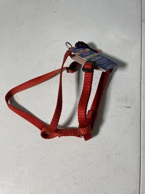 Arnés Hamilton ajustable cómodo de nailon para perros, ladrillo rojo, 3/8" x 10-16" Foto 1 de 2