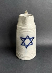 Ancien pichet en grés choppe à bière XIX Betschdorf étoile des brasseurs beermug - Imagen 1 de 17