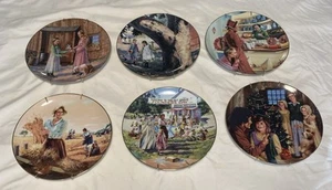 Juego de 6 platos de colección Little House On The Prairie de 9 pulgadas de 1986 - Imagen 1 de 15