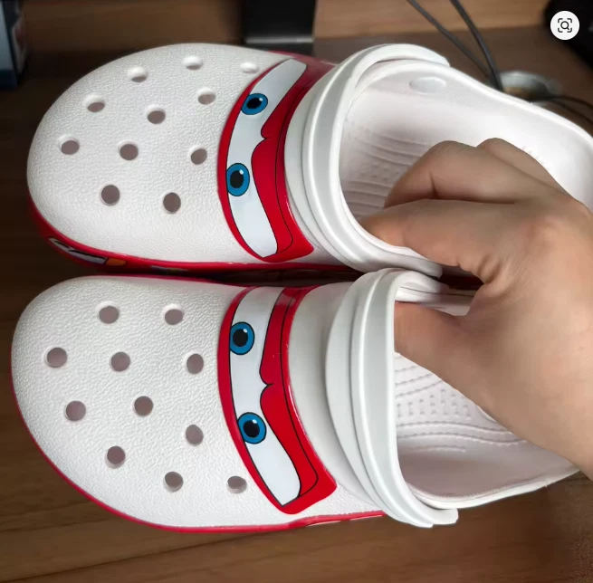 Disney Pixar Cars Lightning McQueen Crocs Red Clogs Sandals Men's - Image 1 of 1