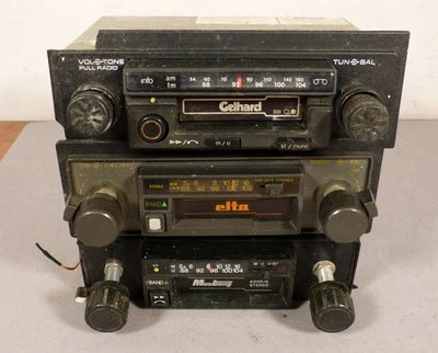 3x AUTO Kassetten Radios : Gelhard Elta & Mustang / Reparaturbedürftig Bastler - Bild 1 von 4