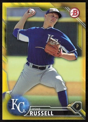 2016  Bowman YELLOW #BP75 Ashe Russell   - FREE SHIPPING - Image 1 of 2