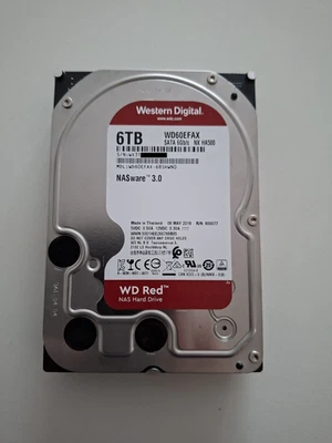 Western Digital Red (5400RPM, 3,5 Zoll, SATA III, 256MB Cache) 6TB Internes... - Bild 1 von 2
