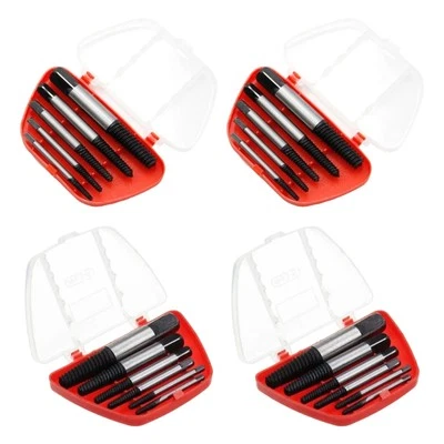 5/6Pcs Broken Screw Extractor Set Drill Set Carbon Steel Double Side Screw - Image 1 of 4