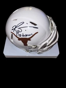RICKY WILLIAMS Signed TEXAS LONGHORNS Football Mini Helmet UT HEISMAN JSA 2 - Picture 1 of 1