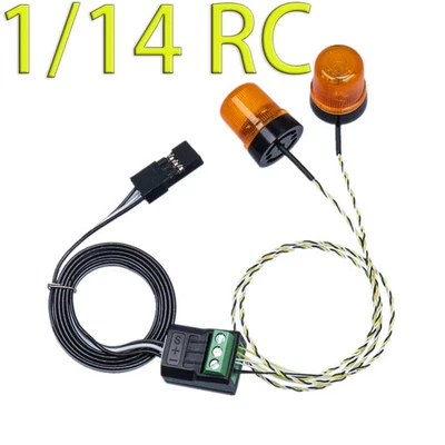 LED 5V Warnlicht Rotierendes Licht Für 1/14 Tamiya RC LKW Sacnia 770S VOLVO Auto - Bild 1 von 4