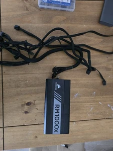 Corsair RM1000X 80 Plus Gold Fully Modular ATX 1000 Watt PSU + Cables - Picture 1 of 6