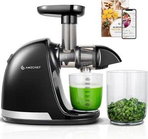 AMZCHEF Entsafter Slow Juicer elektrische Saftpresse nährstoffschonend 4-in-1 - Bild 1 von 21