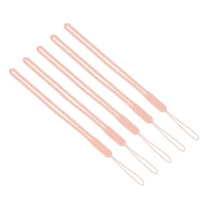 19cm Silicone Wrist Strap Lanyards, 5 Pcs Short Lanyard, Pink - Zdjęcie 1 z 6