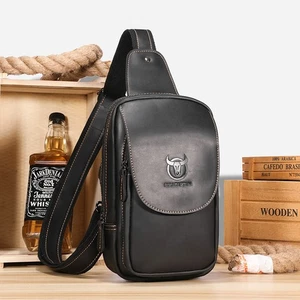 Herren Schultertasche Echt Leder Umhängetasche Kleine Handtasche Messenger Bag+ - Bild 1 von 5