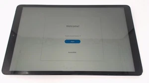 Samsung Galaxy Tab A SM-T510 10.1' Tablet (Gray 128GB) Wifi Only CRACKED GLAS - Afbeelding 1 van 2