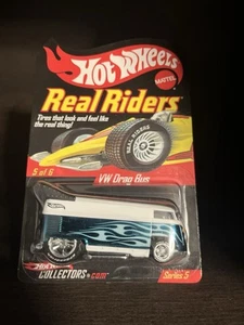 Hot Wheels Real Riders Series VW Drag Bus Series 5 #5 of 6 3168/11000 - Picture 1 of 2