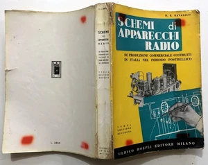 RAVALICO SCHEMI APPARECCHI RADIO HOEPLI 1957 produzione ITALIA POSTBELLICO - Picture 1 of 5