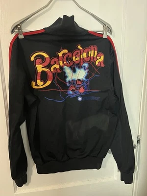 BARCELONA CITY SERIES 2006 VINTAGE TRACK JACKET TOP ADIDAS GRAFFITI MEN'S MEDIUM - Image 1 of 4