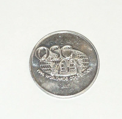 RARE Vintage QSC McDonald's Token 1996 Worldwide Convention Coin New Orleans LA - Image 1 of 2