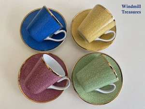 4 ROYAL WORCESTER HRH 80. GEBURTSTAG KAFFEETASSEN & UNTERTASSEN - FANTASTISCHER ZUSTAND - Bild 1 von 10