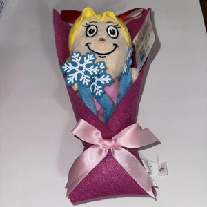 How the Grinch Stole Christmas 10" Cindy Lou Plush Bouquet Removable Snowflakes - Picture 1 of 4