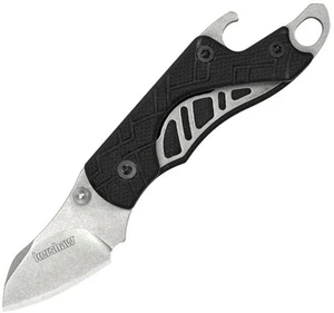 Kershaw Cinder Linerlock 1025X 1.5" Stainless Steel Folding Knife Black - Picture 1 of 2