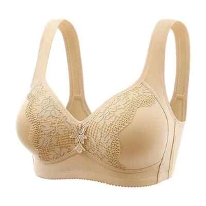 Plus Size Women Bra No Steel Ring Underwear Sexy Big Open Back Beautiful Beauty - Picture 1 of 11