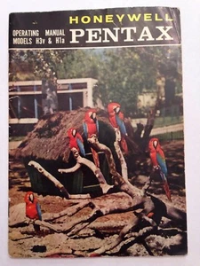 Vintage HONEYWELL PENTAX BEDIENUNGSANLEITUNG Booklet MODELLE H-1a/H-3v - Bild 1 von 7