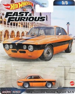 Hot Wheels Fast & Furious Alfa Romeo Giulia Sprint GTA 1:64 Diecast Car Model - Picture 1 of 1