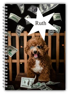 A5 PERSONALISED DOG PUPPY LABDOODLE DAILY PLANNER ORGANISER PLANNER TO DO DIARY - Picture 1 of 5