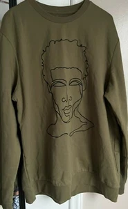 Men’s Well Worn Size XL Olive Black Pride Black History Month Sweatshirt - Picture 1 of 5