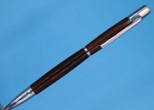 DuraClick Slim EDC Kugelschreiber in Chrom mit Palisander (Standard- oder Minigröße) - Bild 1 von 15