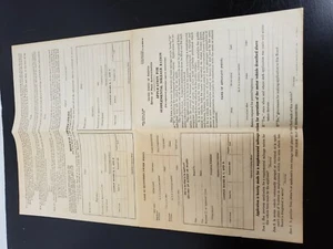 1942 Domanda USA per razione chilometraggio supplementare (vuota e completa) - Foto 1 di 5
