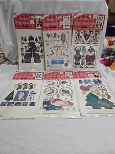Provo Craft First Impressions Rub on Transfers Christmas Lot of 6 New Holiday - Picture 1 of 9